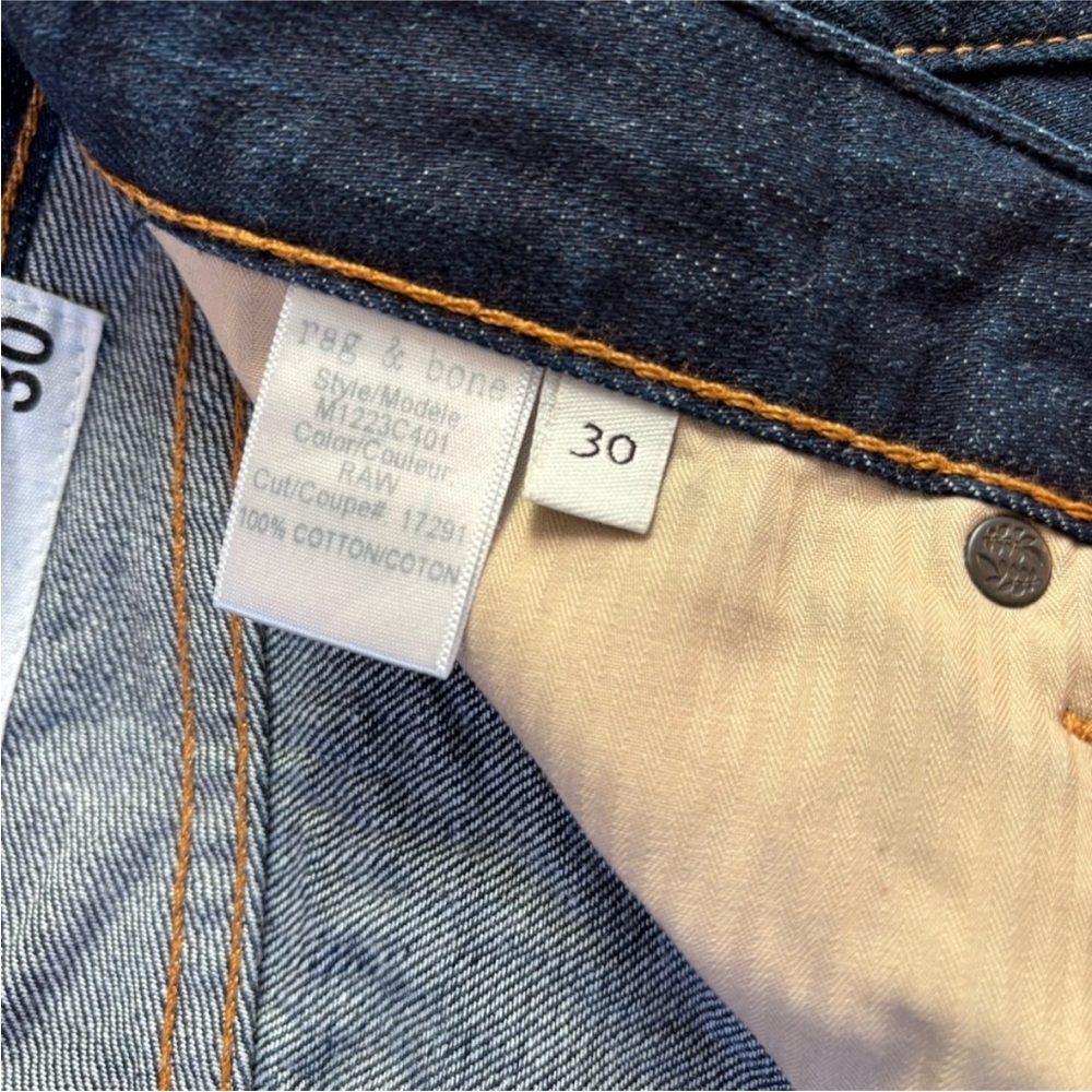 Rag & Bone Jeans Men Dark Blue Fit 2 Slim Size 30 - Picture 3 of 14